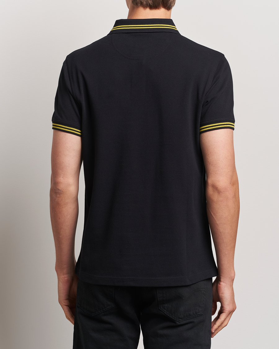 Mies | Pikeet | Barbour International | Essential Tipped Polo Black
