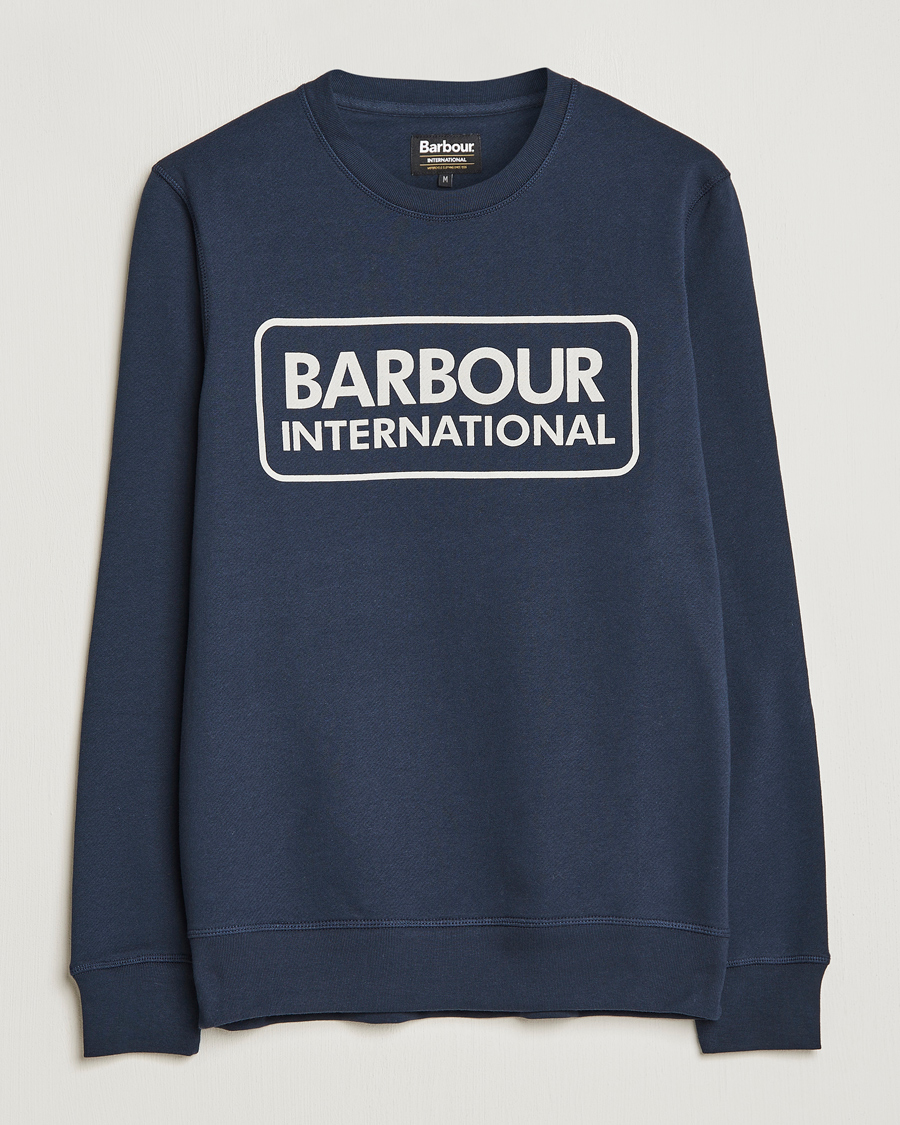 Miehet |  | Barbour International | Large Logo Sweatshirt Navy