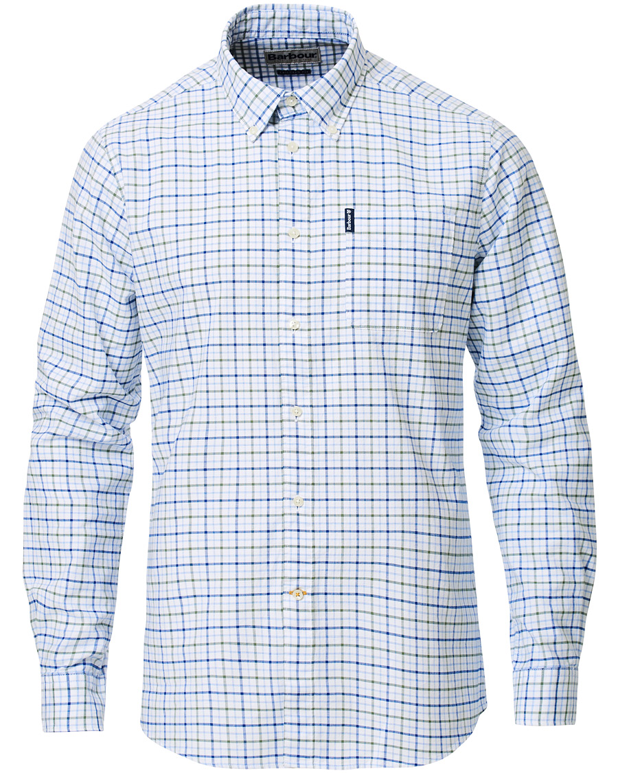 Mies | Kauluspaidat | Barbour Lifestyle | Tailored Fit Check 17 Shirt White/Olive
