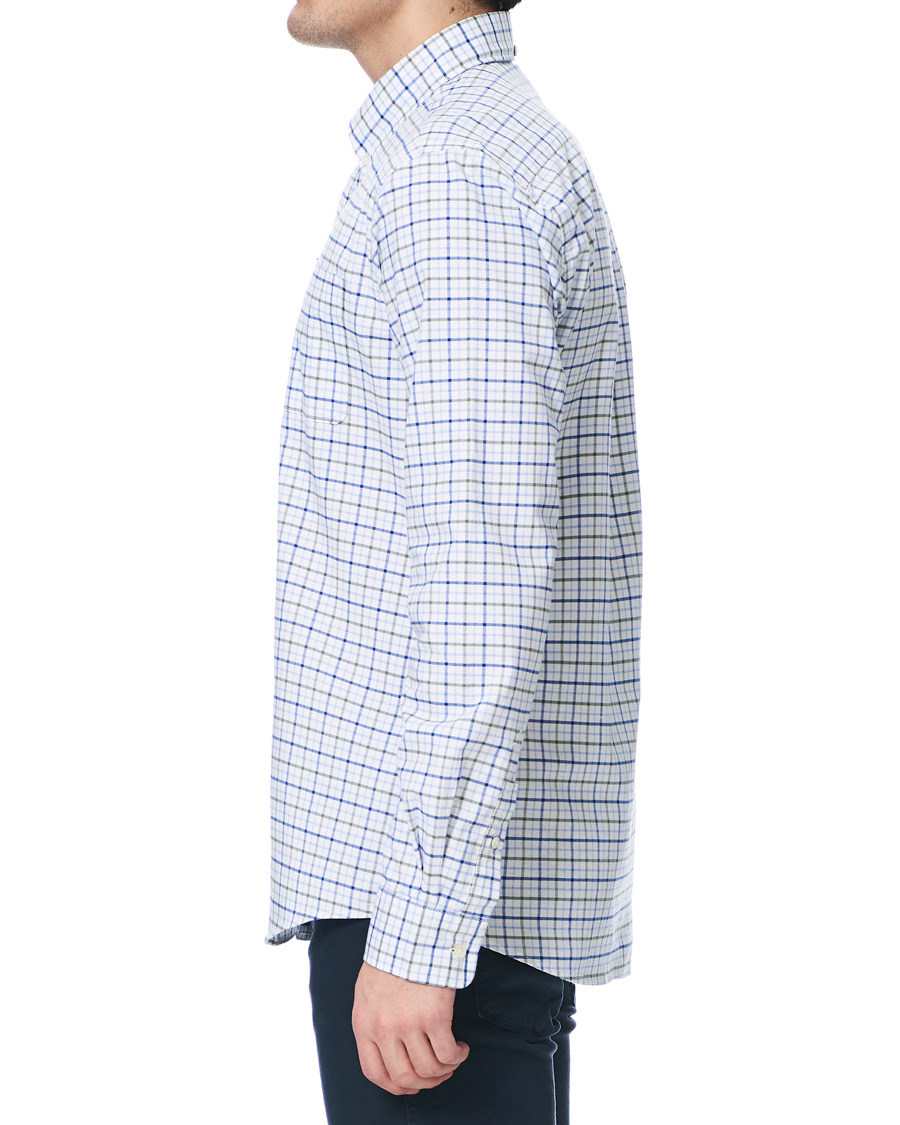 Mies | Kauluspaidat | Barbour Lifestyle | Tailored Fit Check 17 Shirt White/Olive