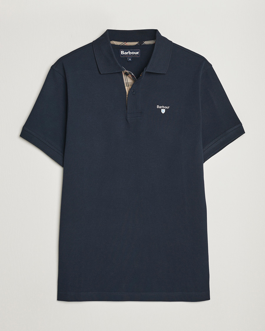 Mies | Pikeet | Barbour Lifestyle | Tartan Pique Polo Navy