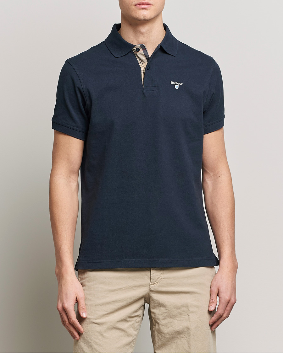 Mies | Pikeet | Barbour Lifestyle | Tartan Pique Polo Navy