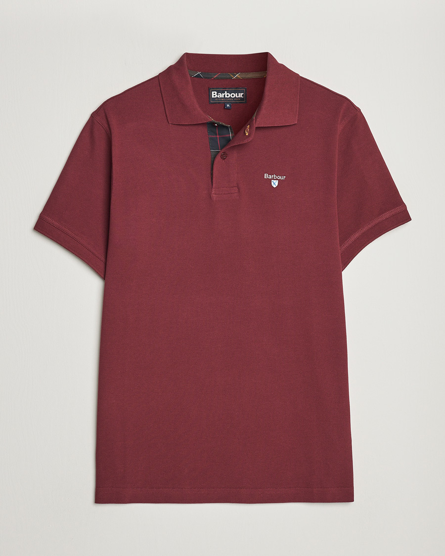Mies | Pikeet | Barbour Lifestyle | Tartan Pique Polo Ruby
