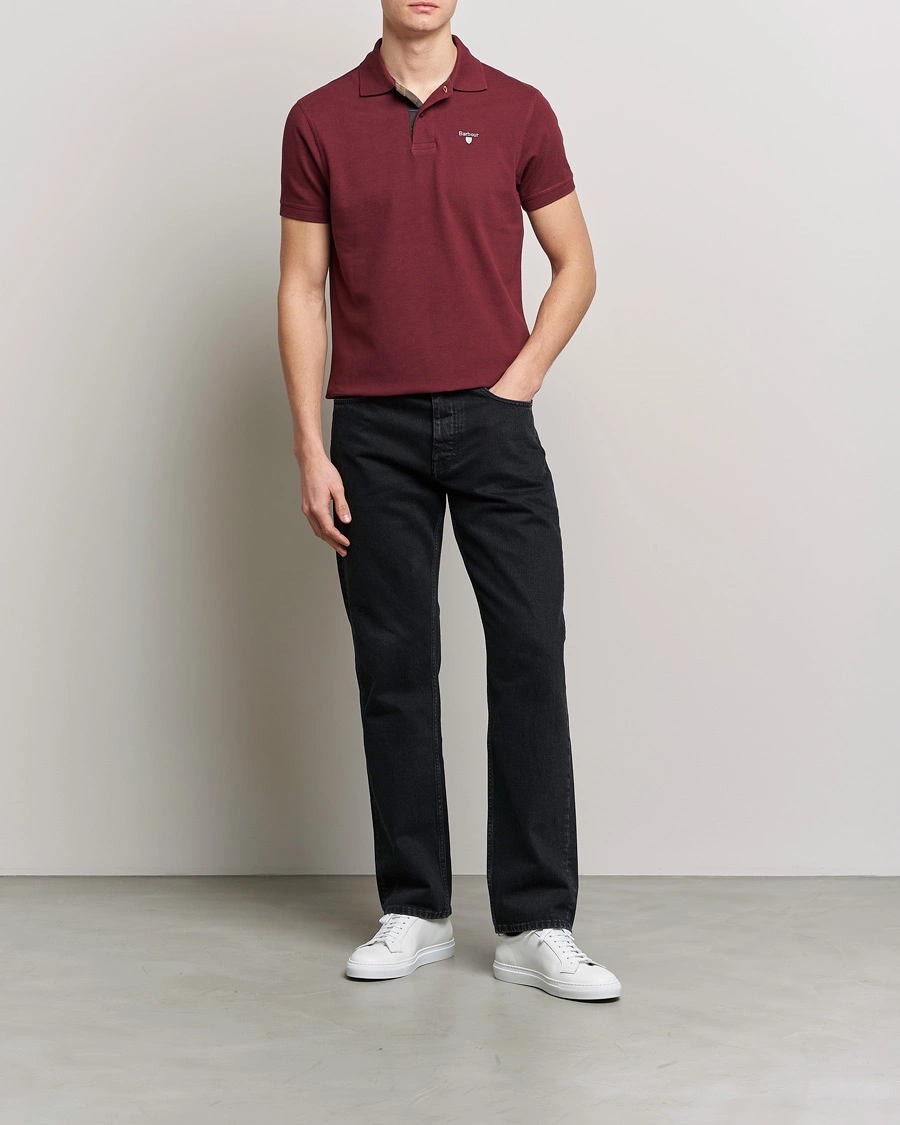 Mies | Pikeet | Barbour Lifestyle | Tartan Pique Polo Ruby