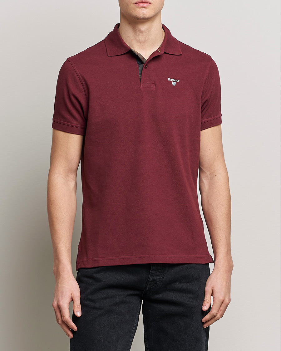 Mies | Pikeet | Barbour Lifestyle | Tartan Pique Polo Ruby