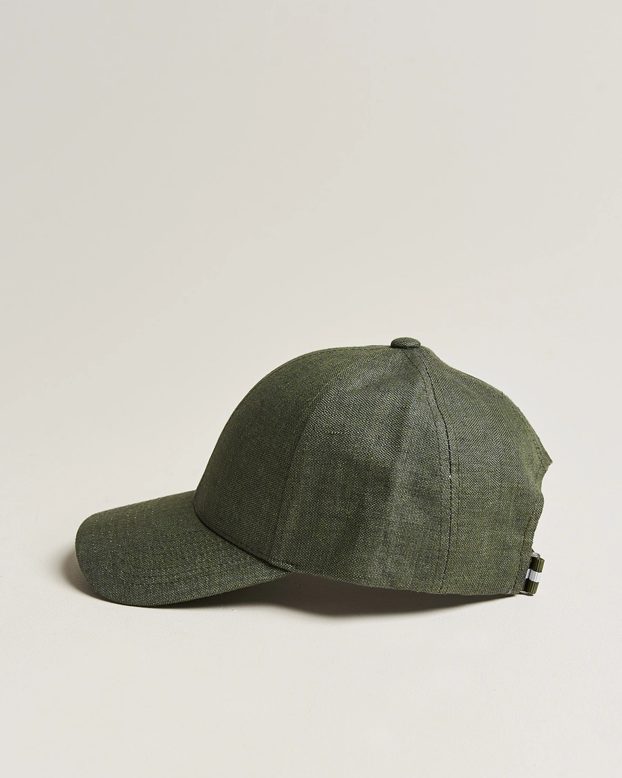 Mies | Päähineet | Varsity Headwear | Linen Baseball Cap French Olive