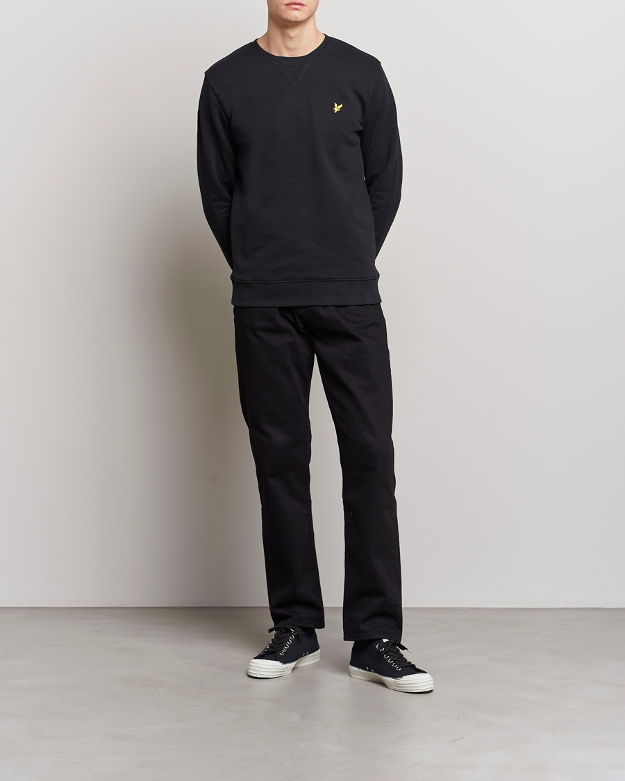 Mies | Puserot | Lyle & Scott | Crew Neck Sweatshirt Jet Black