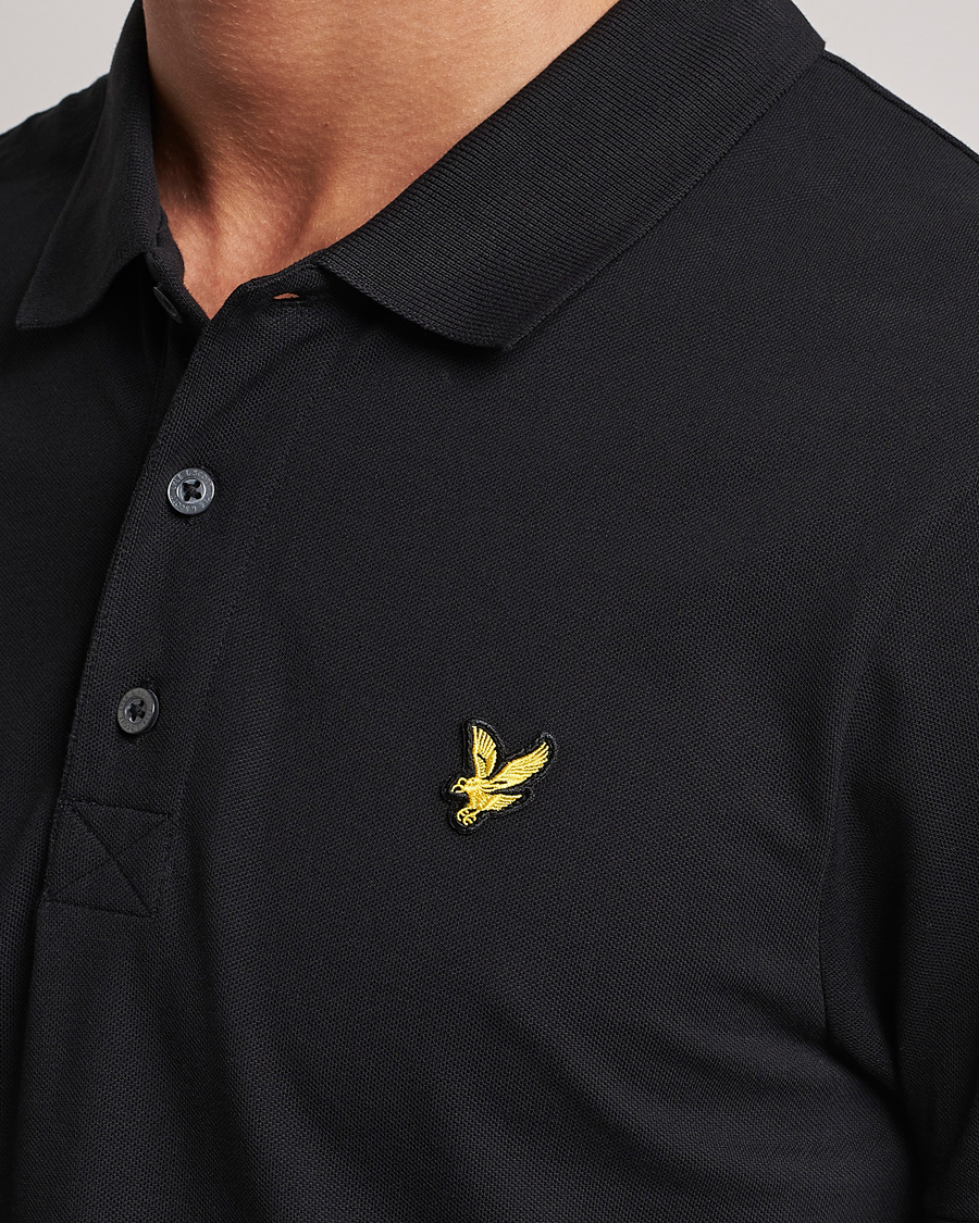 Mies | Pikeet | Lyle & Scott | Plain Pique Polo Jet Black