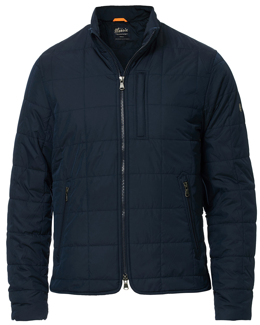 Mies | Takit | Morris | Quilted Crew Jacket Navy