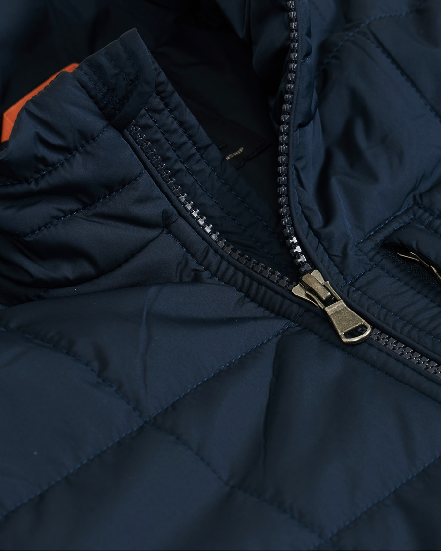 Mies | Takit | Morris | Quilted Crew Jacket Navy