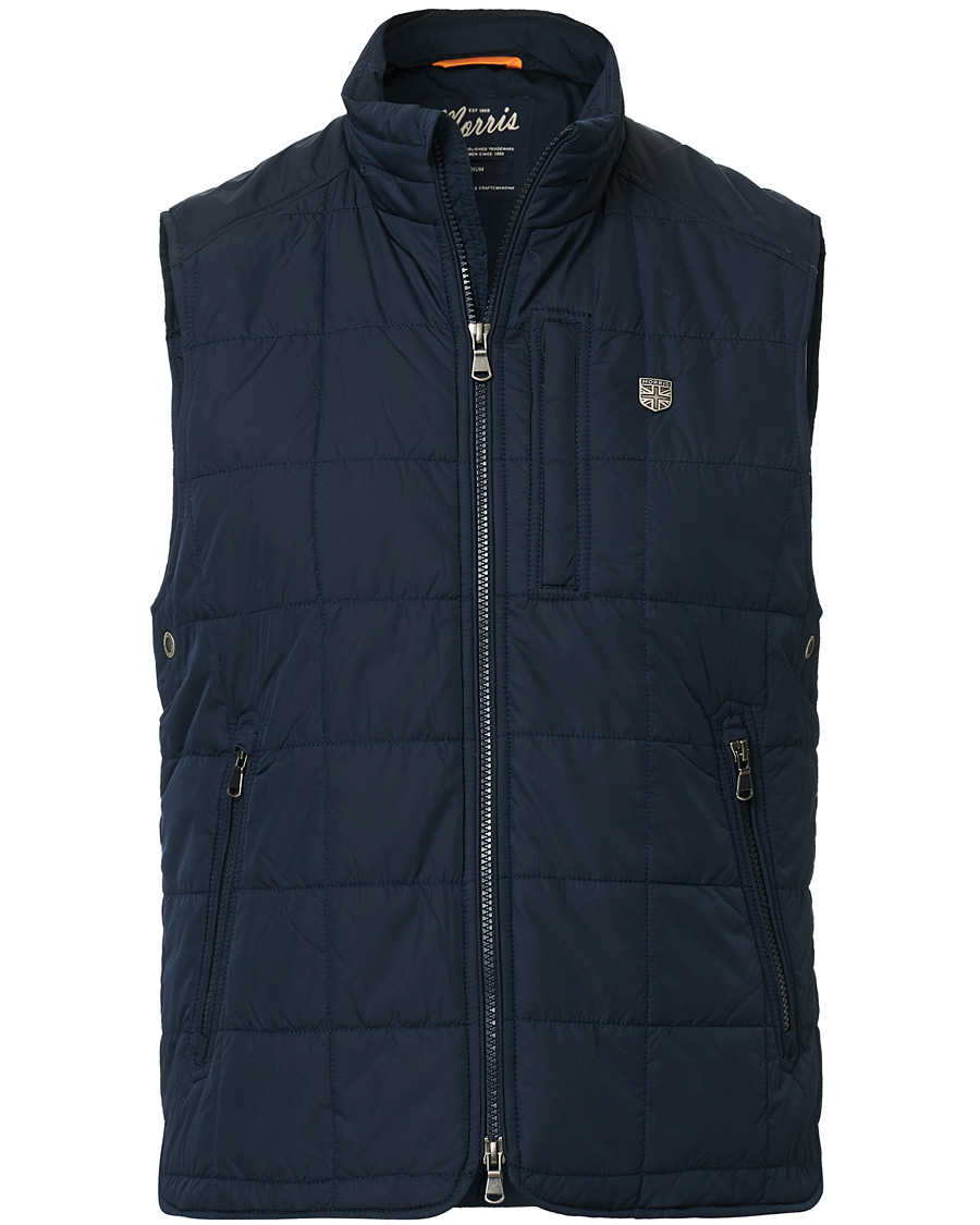Mies | Takit | Morris | Quilted Crew Vest Navy