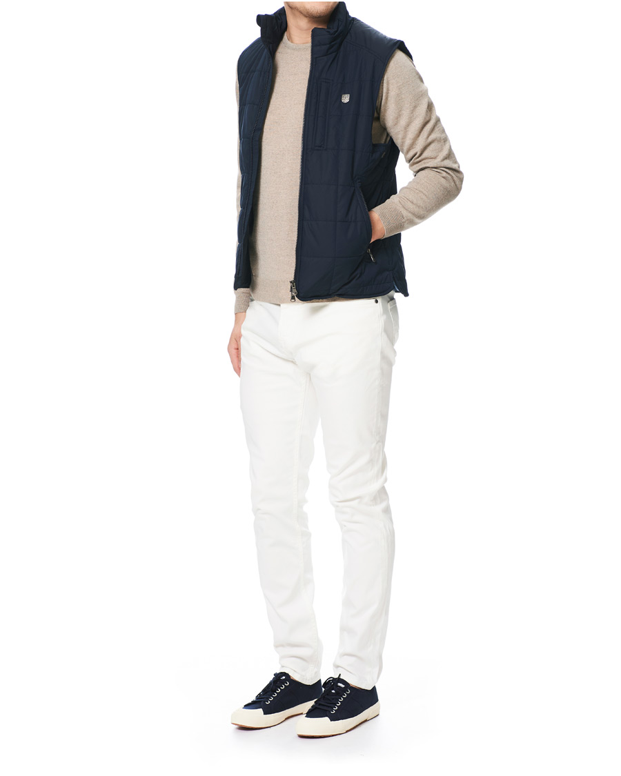 Mies | Takit | Morris | Quilted Crew Vest Navy