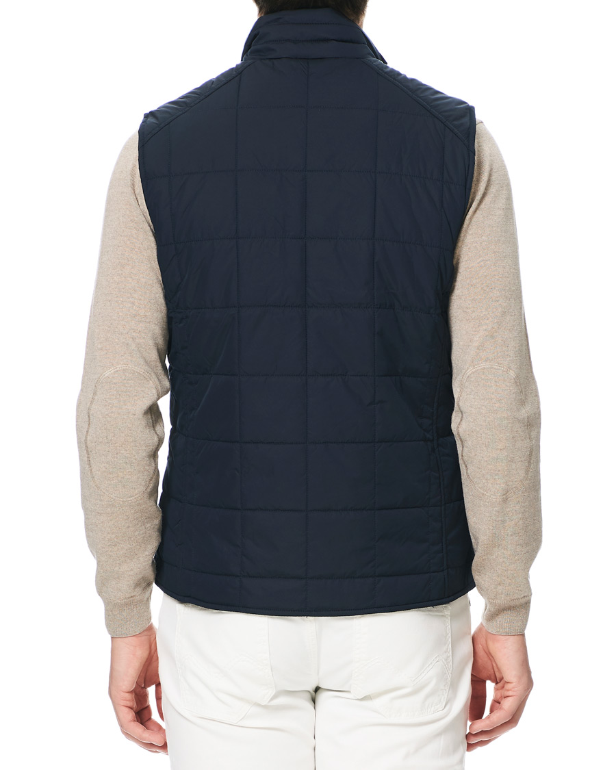 Mies | Takit | Morris | Quilted Crew Vest Navy