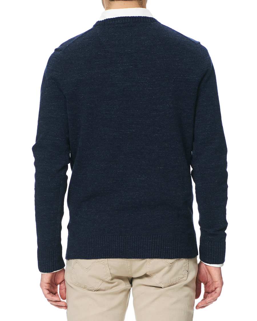 Mies | Puserot | Morris | Leron Knitted O-Neck Navy