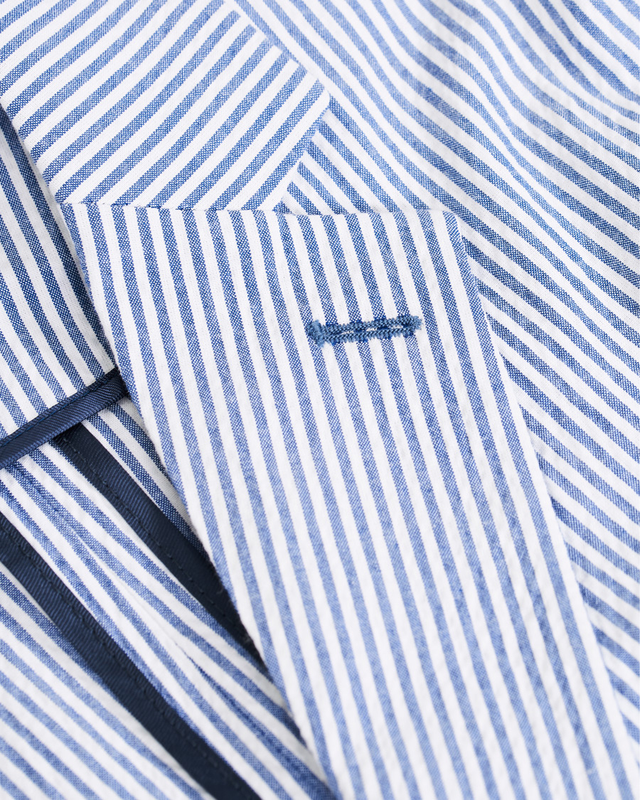 Mies | Pikkutakit | Morris | Resort Striped Seersucker Balzer Blue/White