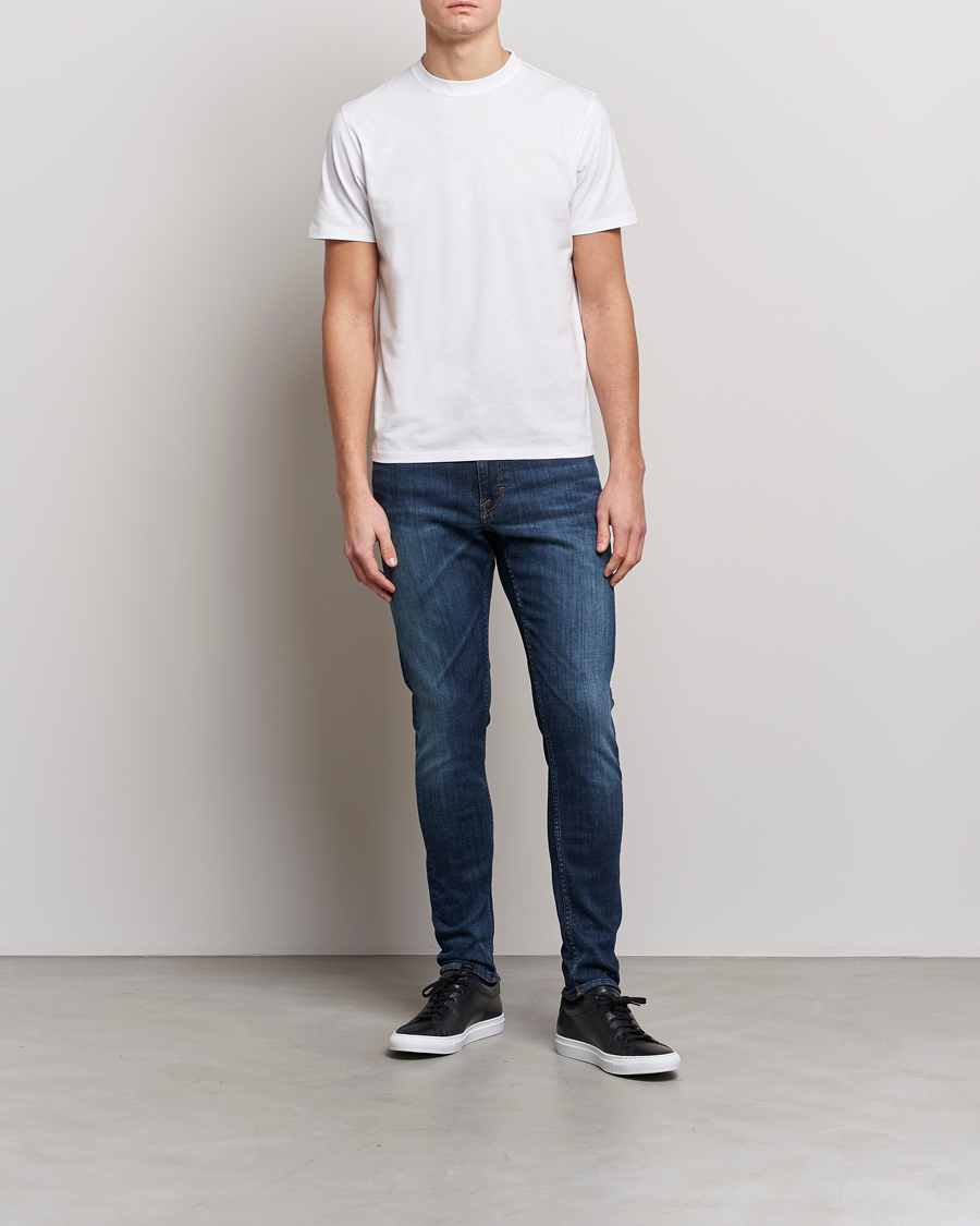 Mies | Farkut | Tiger of Sweden | Evolve Super Stretch Top Jeans Medium Blue