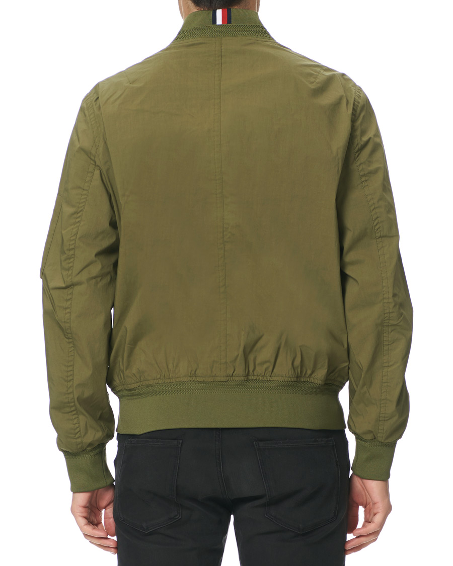Mies | Takit | Tommy Hilfiger | Lightweight Cotton Bomber Jacket Moss Green