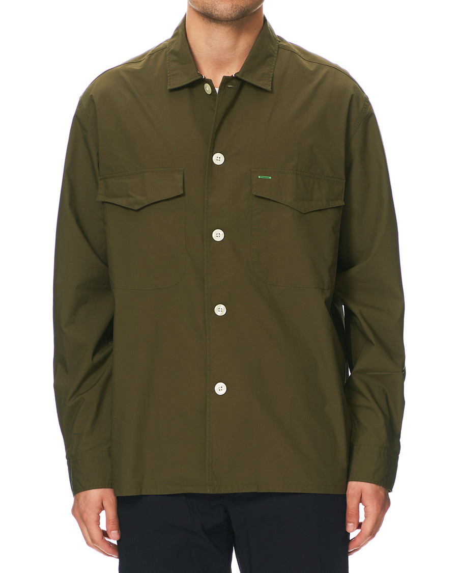Mies | Kauluspaidat | Tommy Hilfiger | Officer Overshirt Army Green