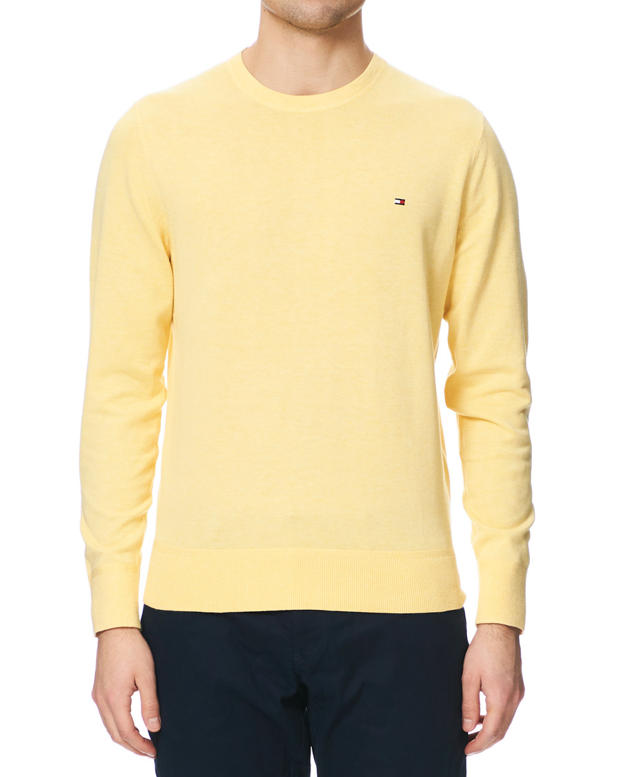 Mies | Puserot | Tommy Hilfiger | Organic Cotton/Silk Crew Neck Pullover Sun Ray