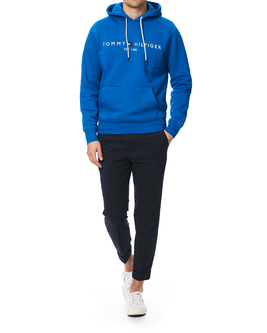 Mies | Puserot | Tommy Hilfiger | Logo Hoodie Regatta Blue
