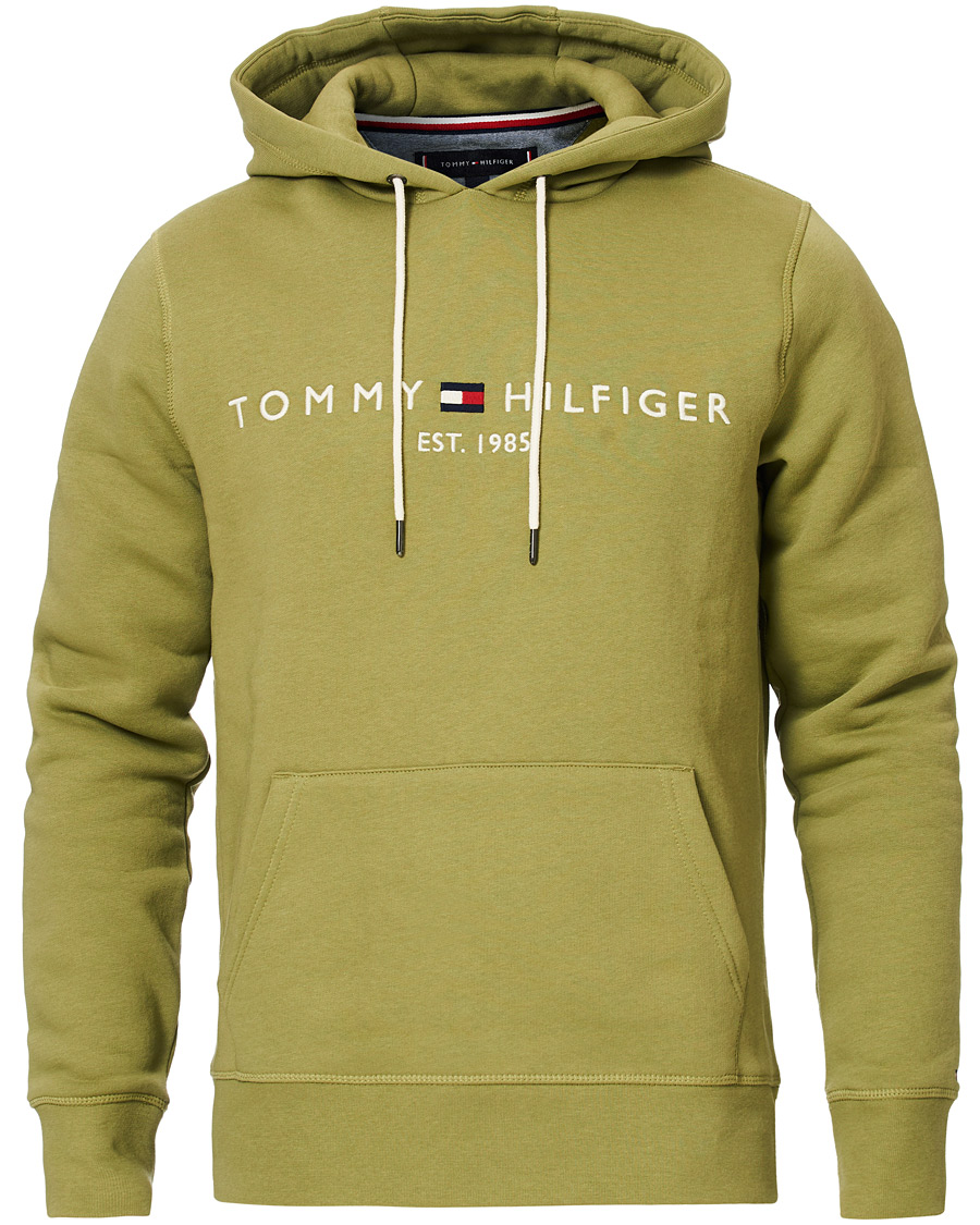 Mies | Puserot | Tommy Hilfiger | Logo Hoodie Faded Olive