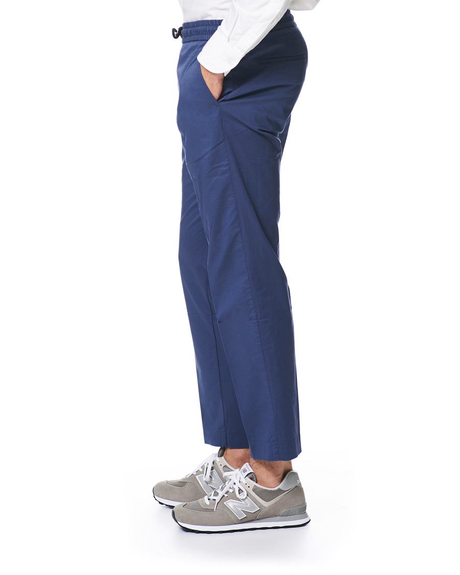 Mies | Housut | Tommy Hilfiger | Summer Twill Flex Drawstring Trousers Faded Indigo