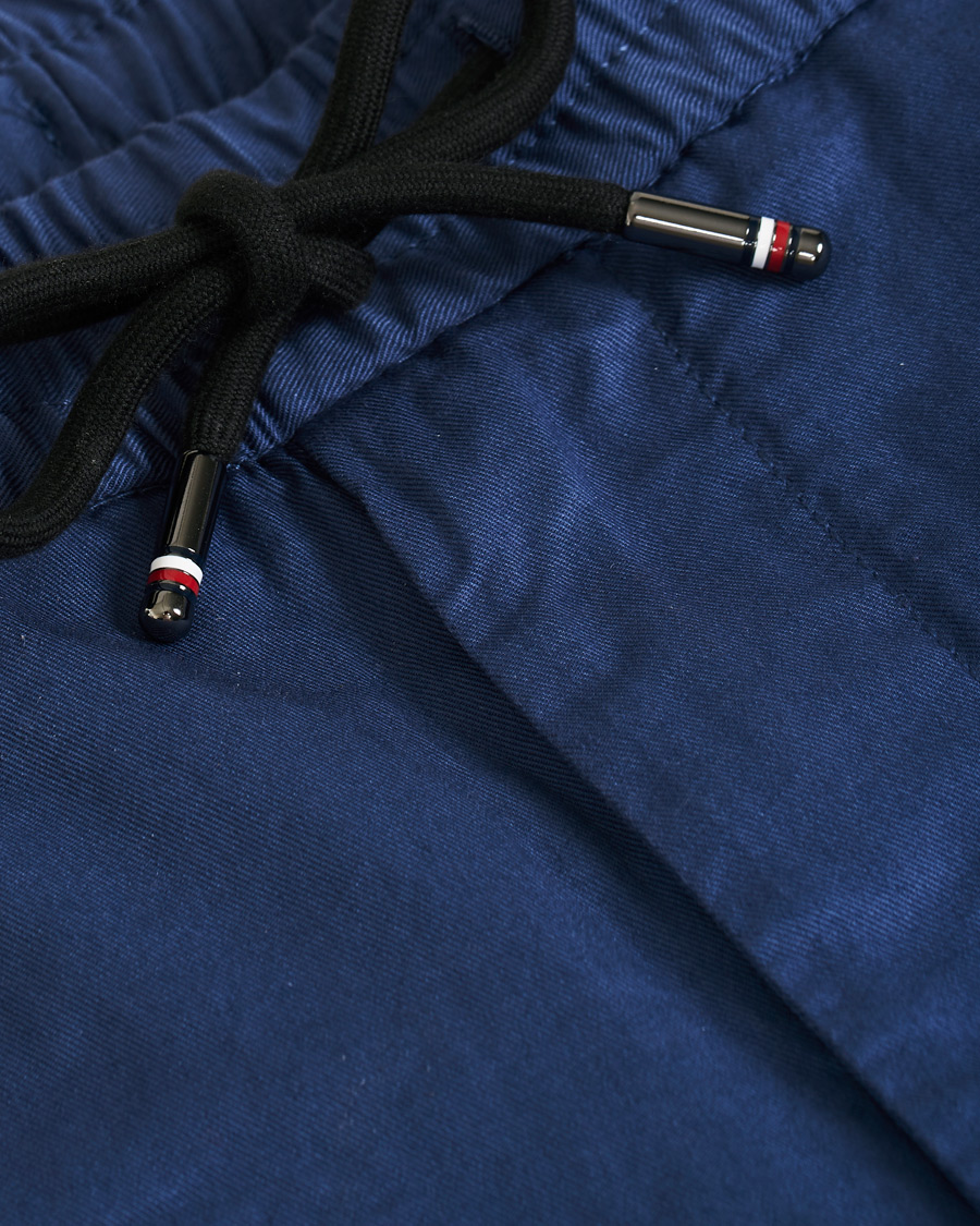 Mies | Housut | Tommy Hilfiger | Summer Twill Flex Drawstring Trousers Faded Indigo