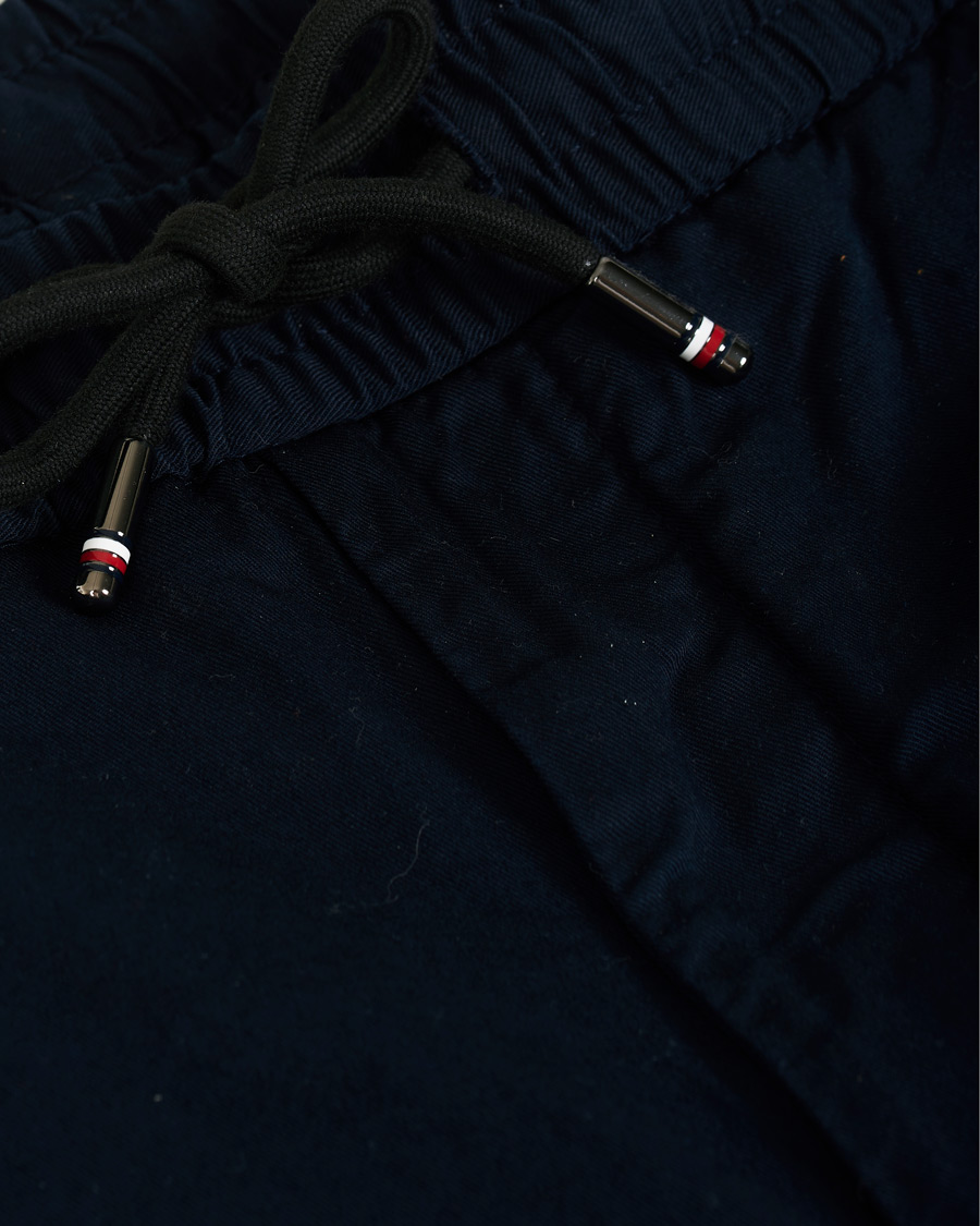 Mies | Housut | Tommy Hilfiger | Summer Twill Flex Drawstring Trousers Desert Sky