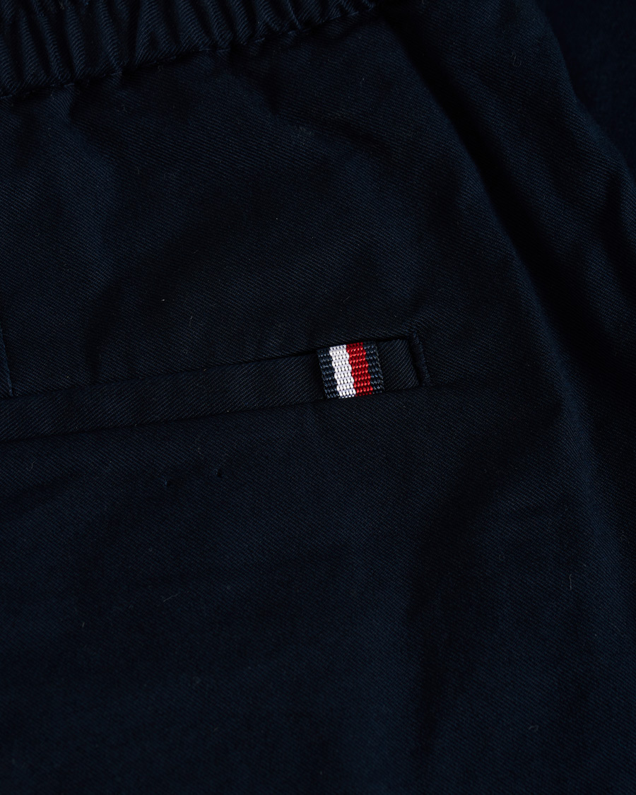 Mies | Housut | Tommy Hilfiger | Summer Twill Flex Drawstring Trousers Desert Sky