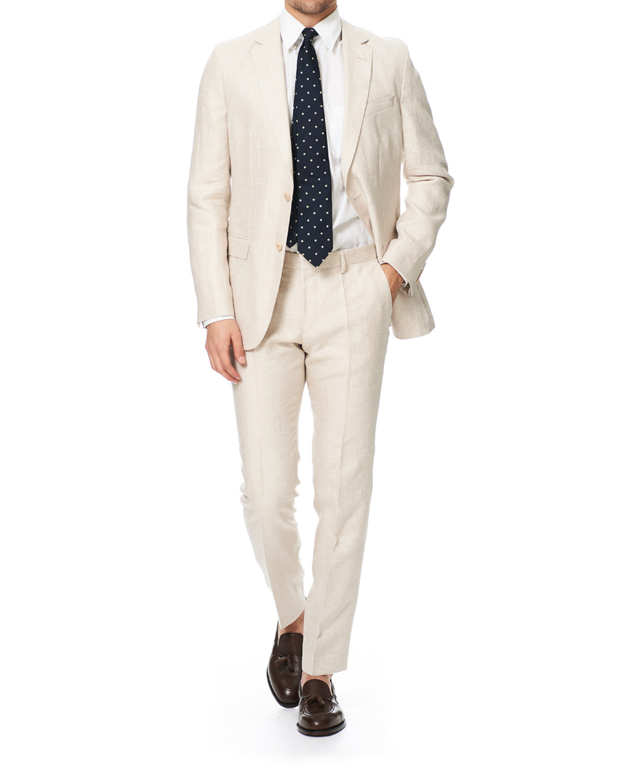 Mies | Puvut | BOSS BLACK | BOSS Nelin/Ben Vegan Linen Suit Nature