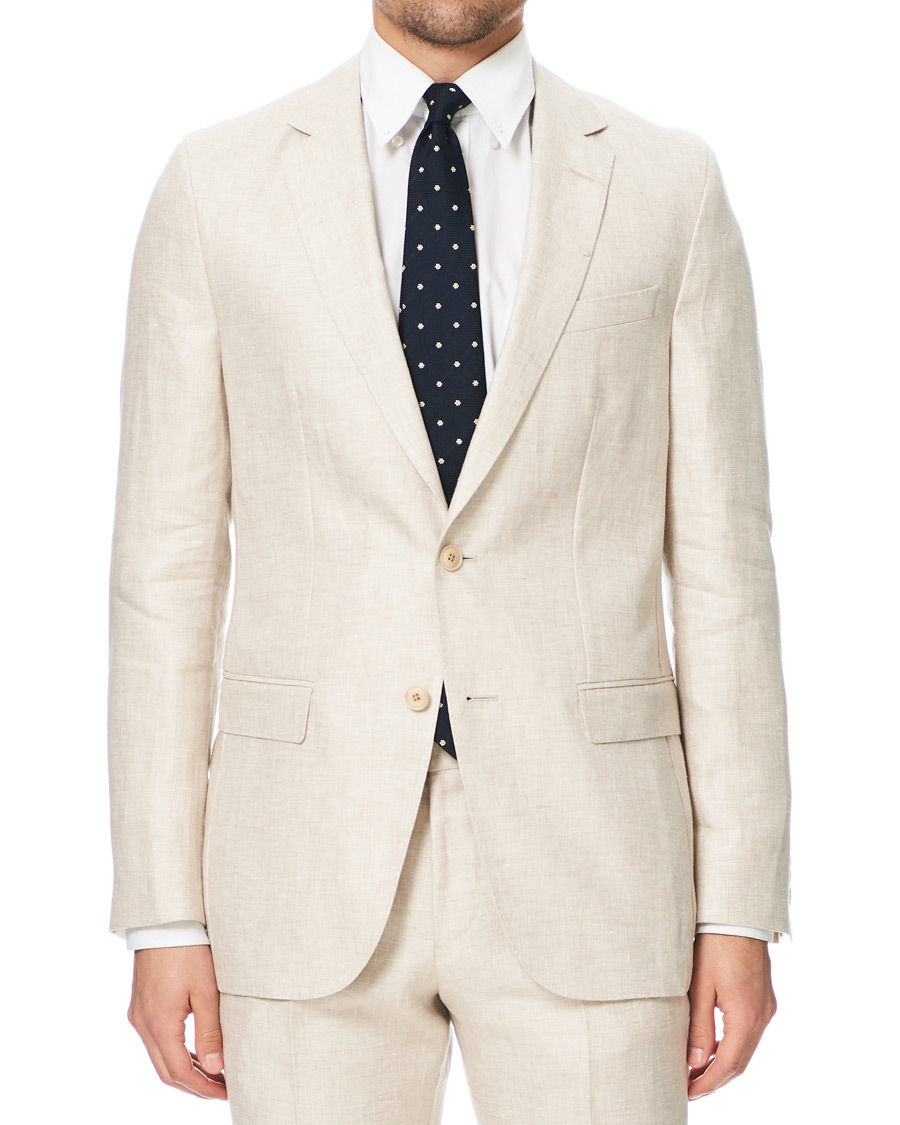 Mies | Puvut | BOSS BLACK | BOSS Nelin/Ben Vegan Linen Suit Nature