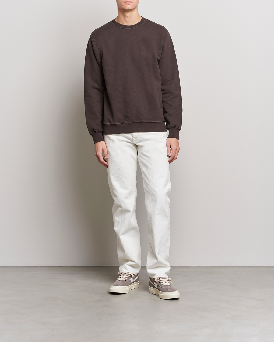 Mies | Puserot | Colorful Standard | Classic Organic Crew Neck Sweat Coffee Brown