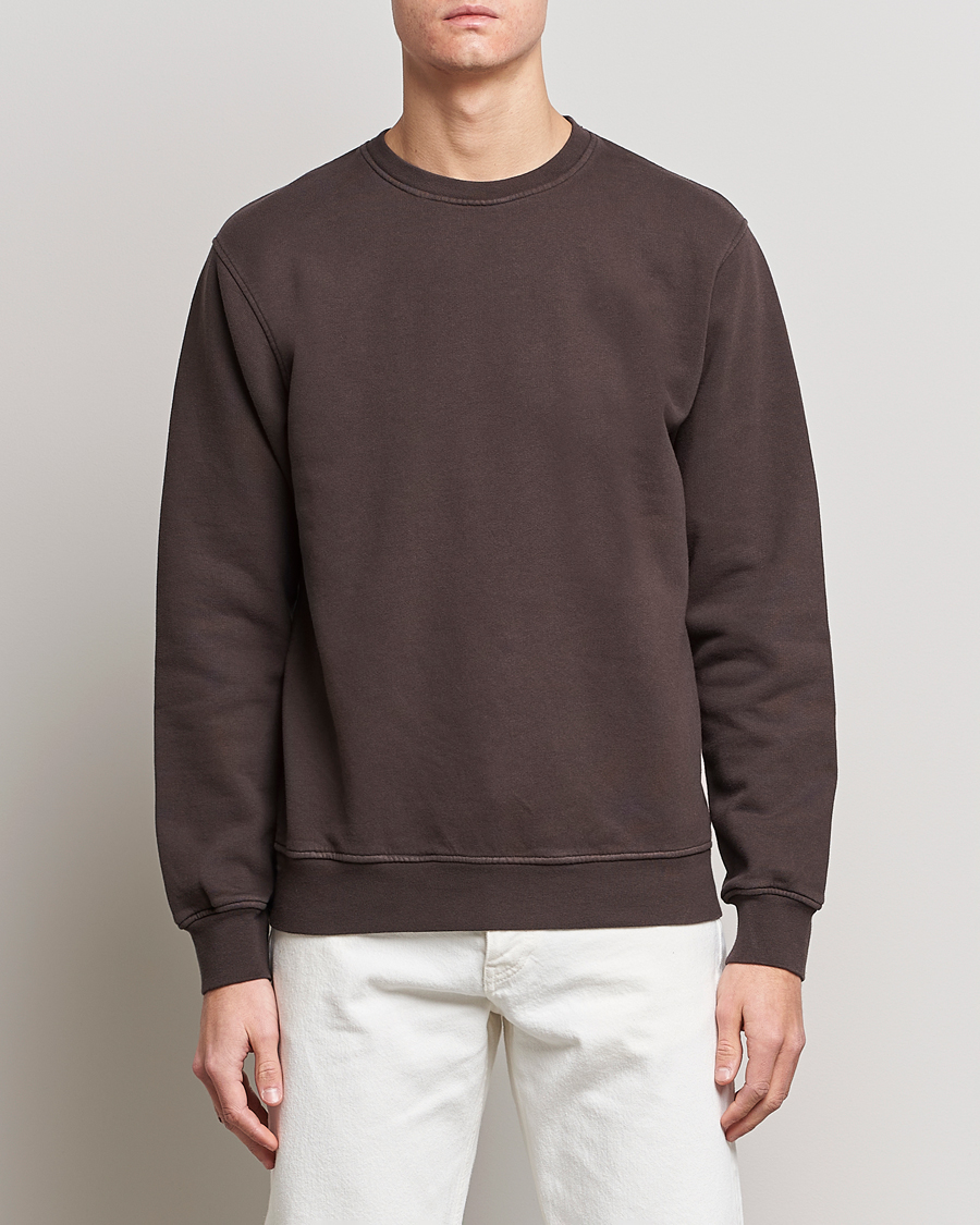 Mies | Puserot | Colorful Standard | Classic Organic Crew Neck Sweat Coffee Brown