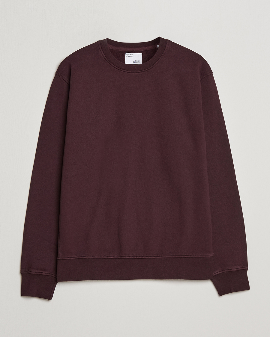 Mies | Puserot | Colorful Standard | Classic Organic Crew Neck Sweat Oxblood Red