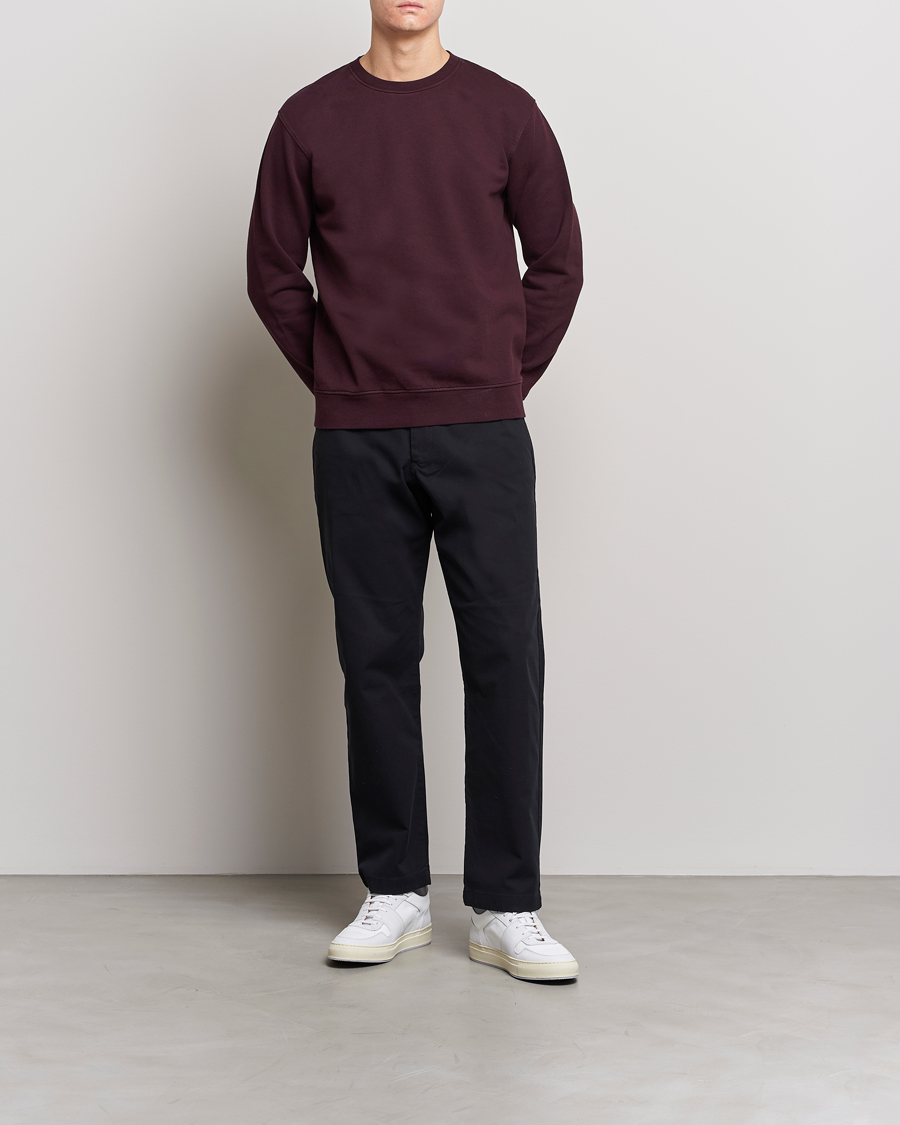Mies | Puserot | Colorful Standard | Classic Organic Crew Neck Sweat Oxblood Red