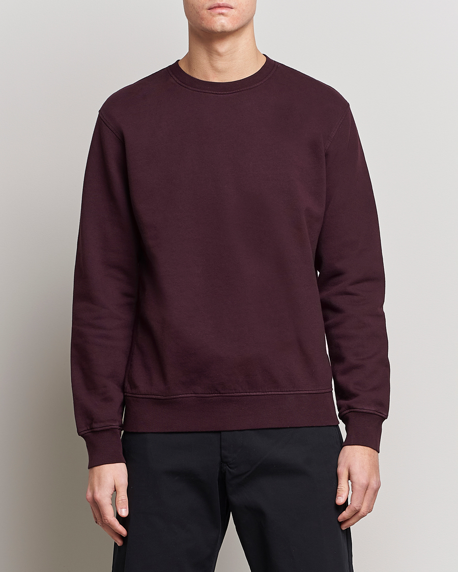 Mies | Puserot | Colorful Standard | Classic Organic Crew Neck Sweat Oxblood Red