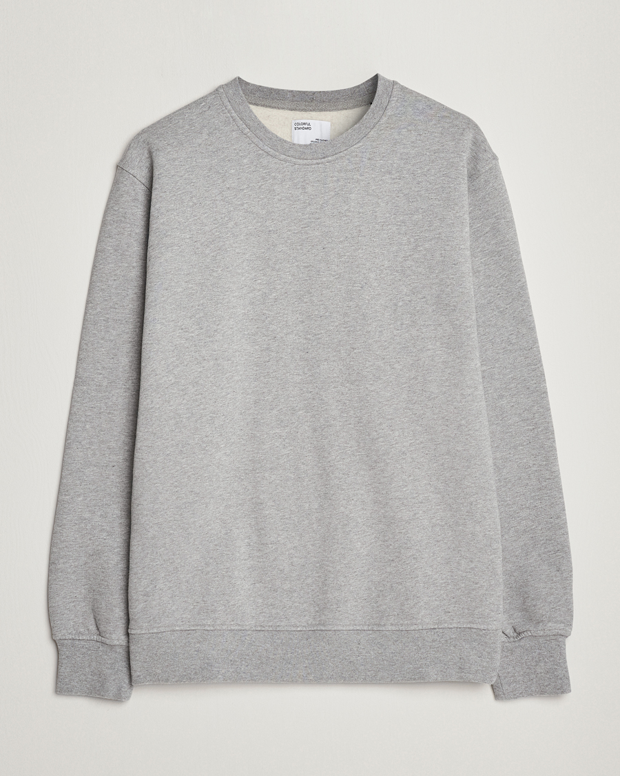 Mies | Puserot | Colorful Standard | Classic Organic Crew Neck Sweat Heather Grey