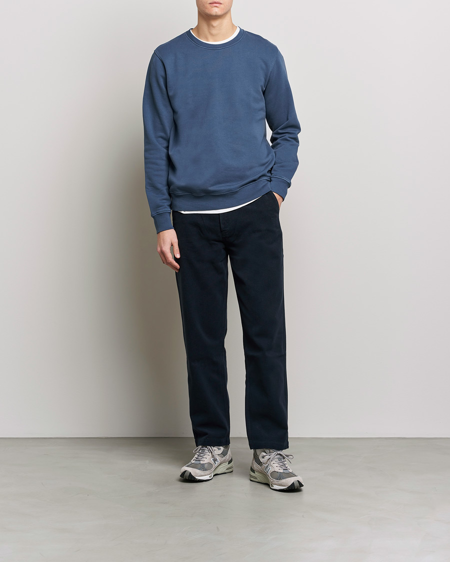 Mies | Puserot | Colorful Standard | Classic Organic Crew Neck Sweat Petrol Blue
