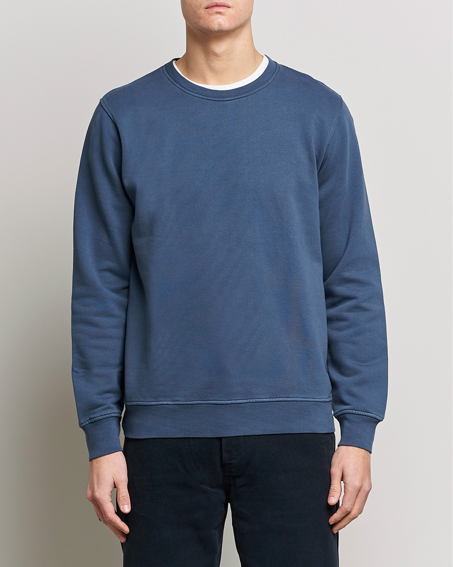 Mies | Puserot | Colorful Standard | Classic Organic Crew Neck Sweat Petrol Blue