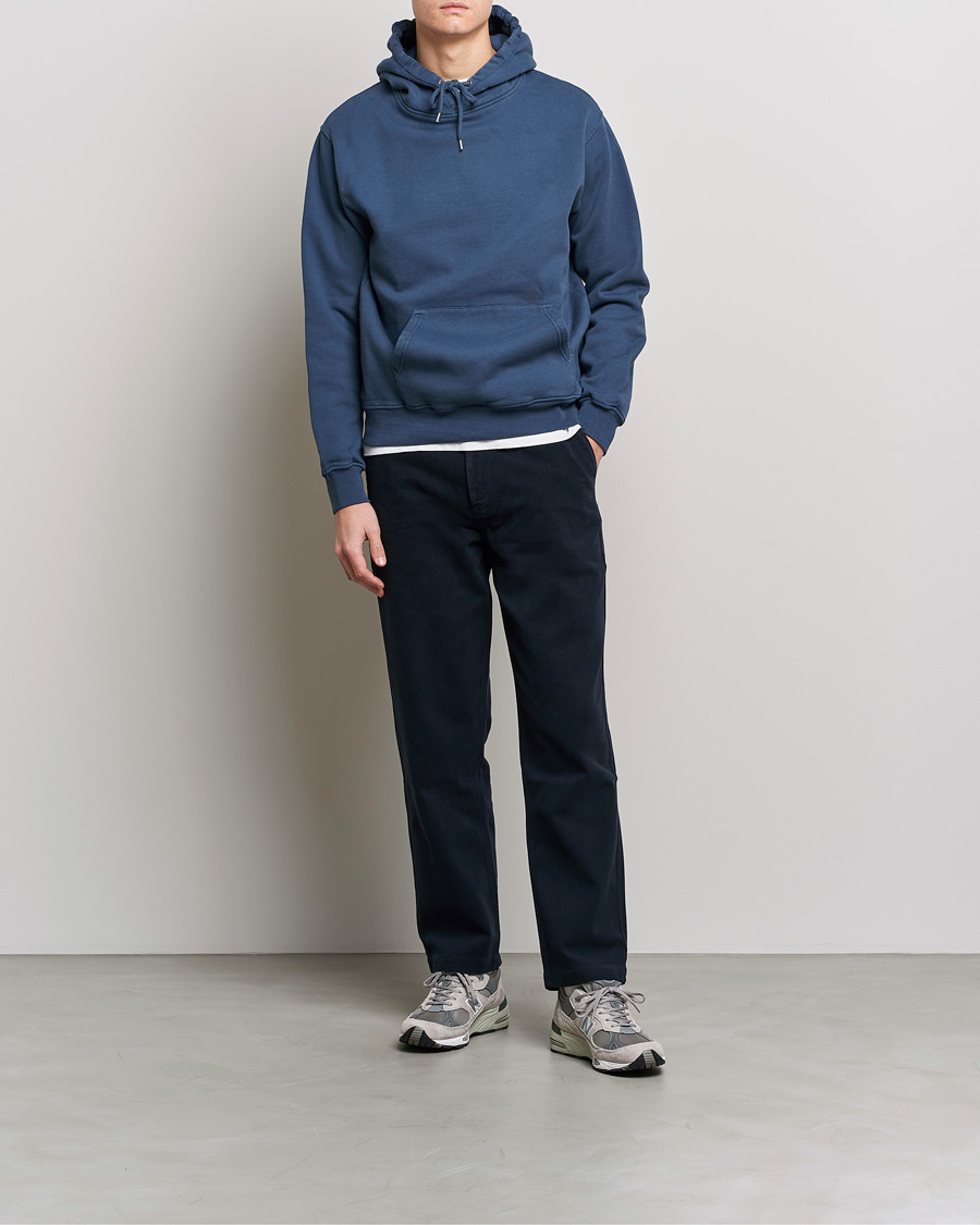Mies | Puserot | Colorful Standard | Classic Organic Hood Petrol Blue