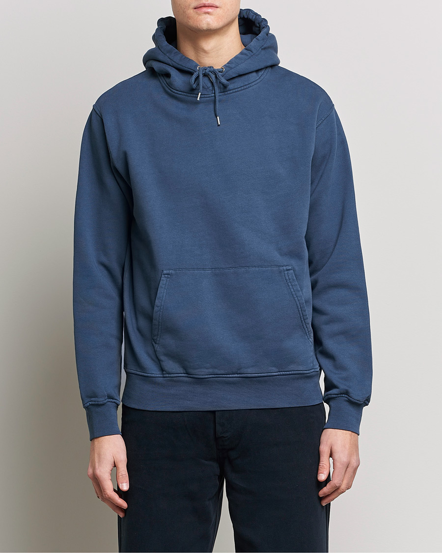 Mies | Puserot | Colorful Standard | Classic Organic Hood Petrol Blue