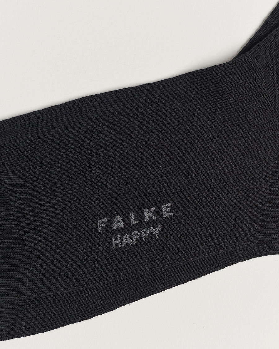 Mies |  | Falke | Happy 2-Pack Cotton Socks Black