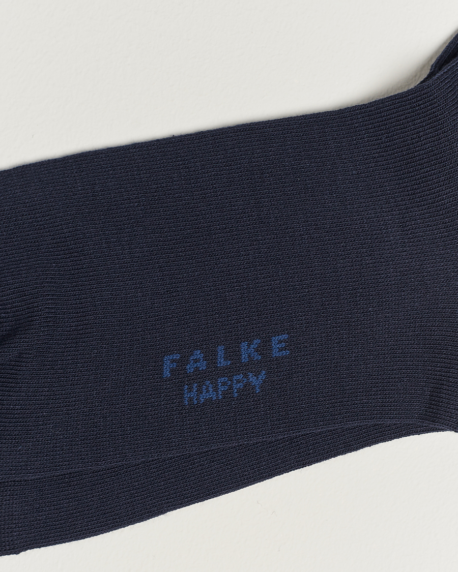 Mies | Basics | Falke | Happy 2-Pack Cotton Socks Navy