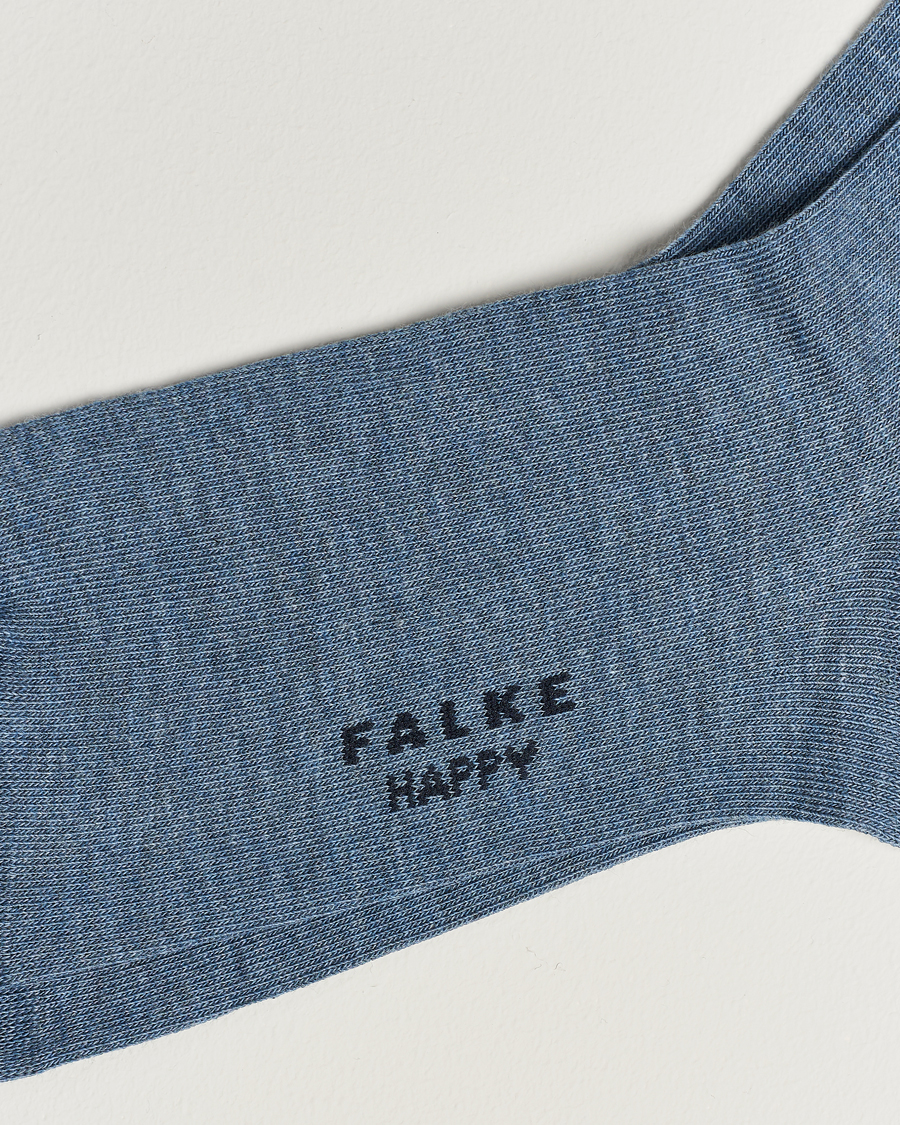 Mies | Alusvaatteet | Falke | Happy 2-Pack Cotton Socks Light Blue