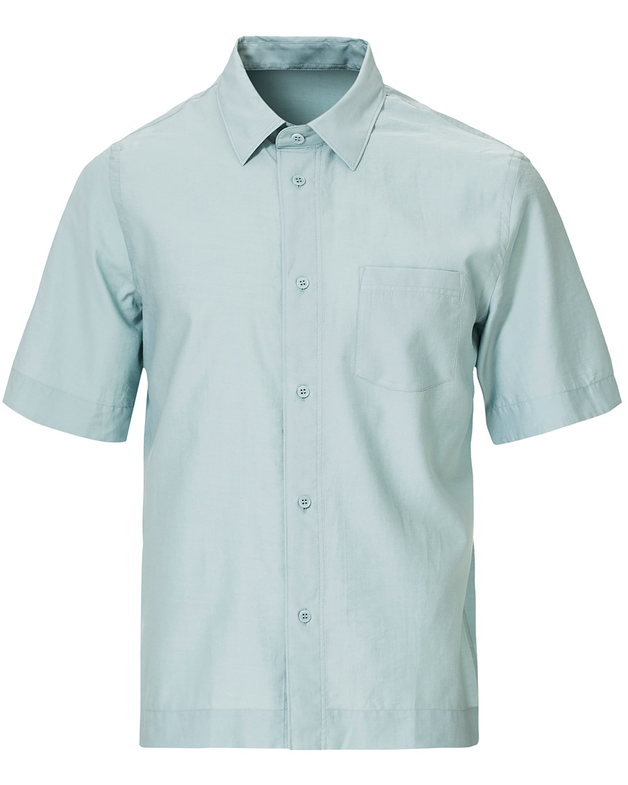 Mies | Kauluspaidat | Filippa K | Owen Short Sleeve Shirt Mint Powder