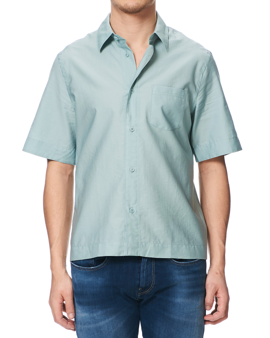 Mies | Kauluspaidat | Filippa K | Owen Short Sleeve Shirt Mint Powder