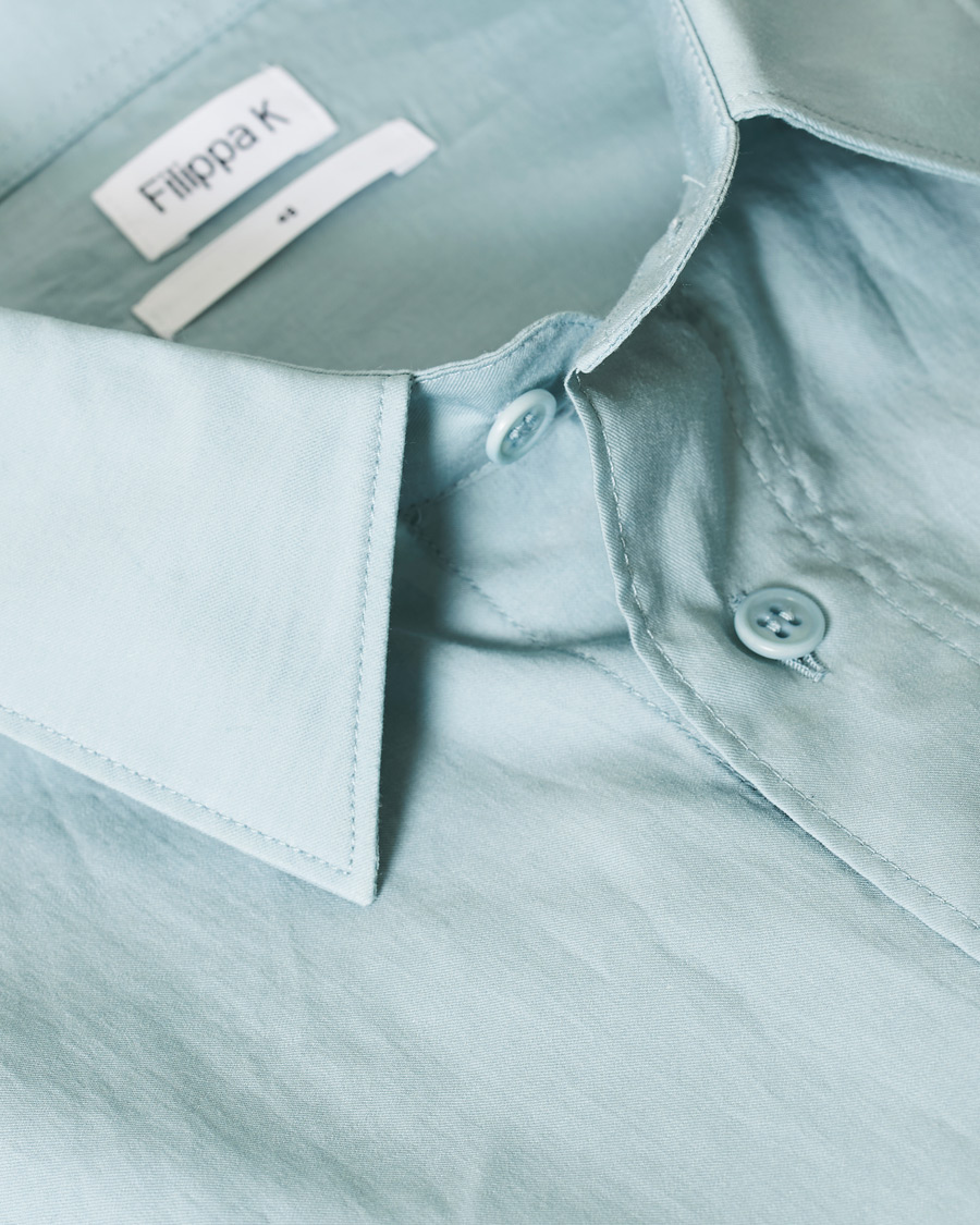 Mies | Kauluspaidat | Filippa K | Owen Short Sleeve Shirt Mint Powder