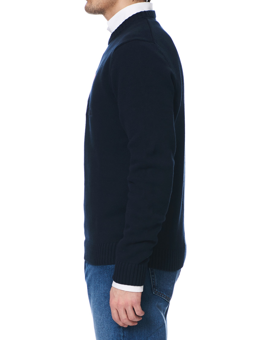 Mies | Puserot | Henri-Lloyd | Henri Lloyd Cross Flag Knitted Crew Neck Navy