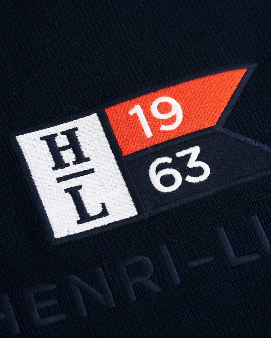 Mies | Puserot | Henri-Lloyd | Henri Lloyd Cross Flag Knitted Crew Neck Navy