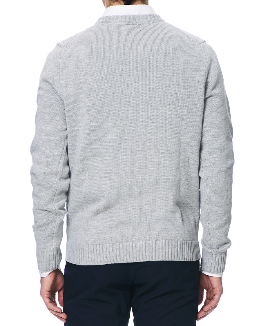 Mies | Puserot | Henri-Lloyd | Henri Lloyd Cross Flag Knitted Crew Neck Grey Melange